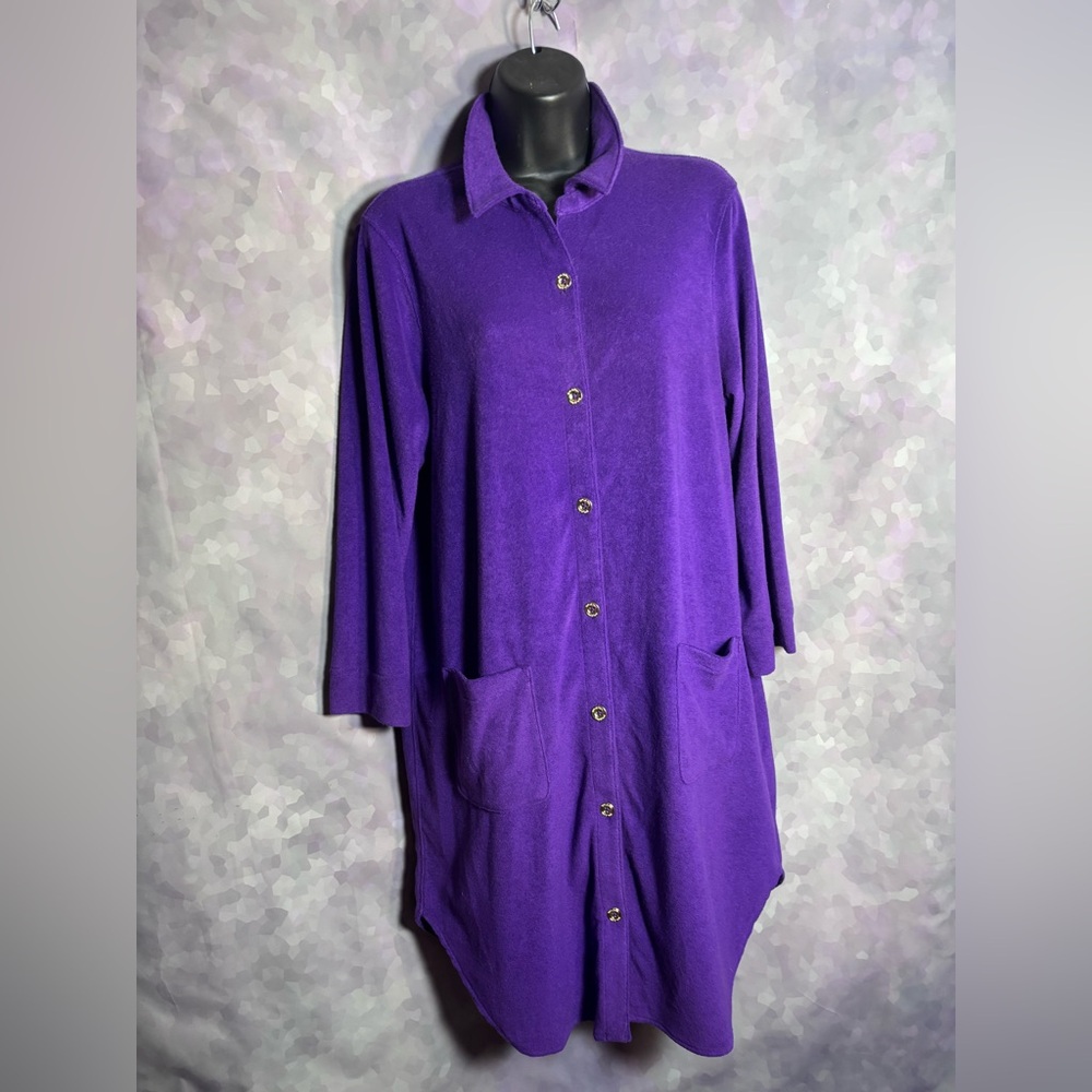 Lilly Pulitzer Deep Purple Button-Down Shirt